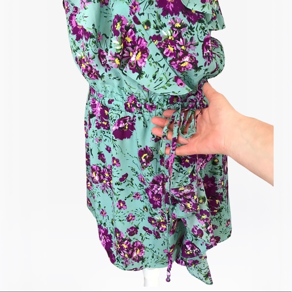 Sugarlips Ruffle Floral Print Women’s Mini Dress - M/L - Picture 8 of 16